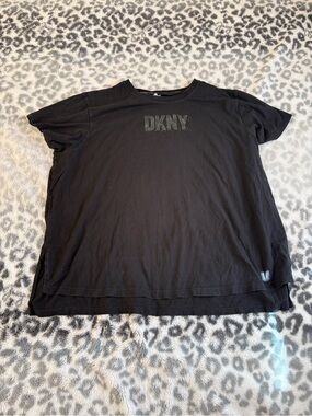 Black Bedazzled DKNY 3xl T-Shirt